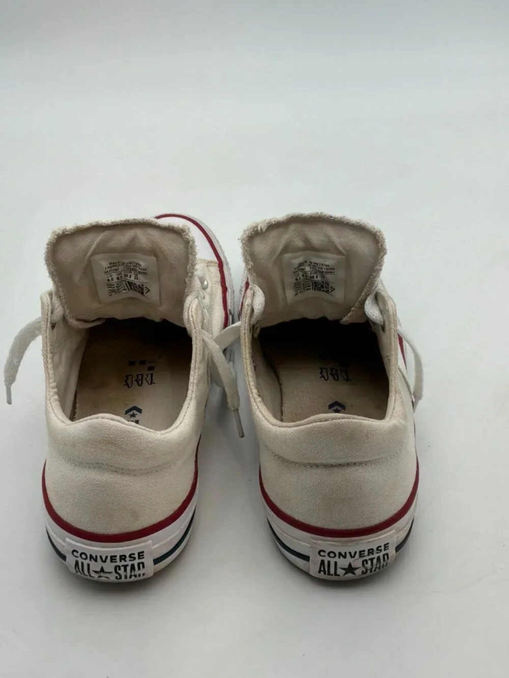 Converse Chuck Taylor All Star Women Size 8.5 White Casual Shoe Skate Sneakers - Picture 5 of 8